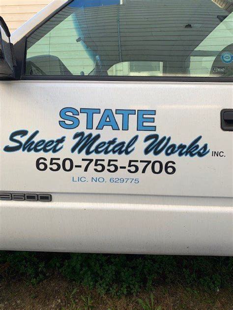 state sheet metal works inc|state sheet metal daly city.